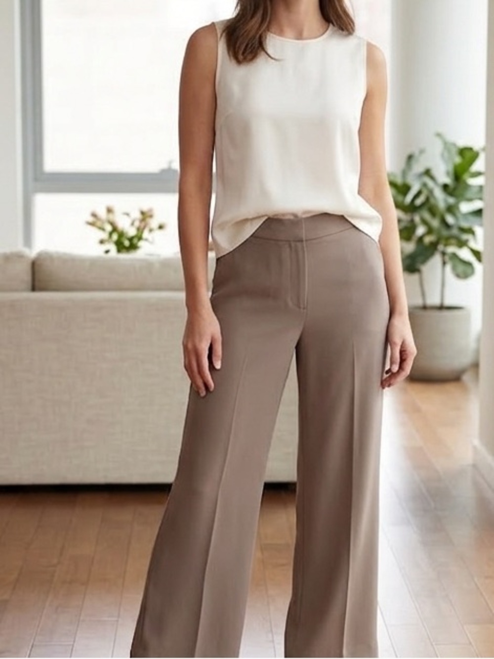 Talbots Heritage Taupe Trousers